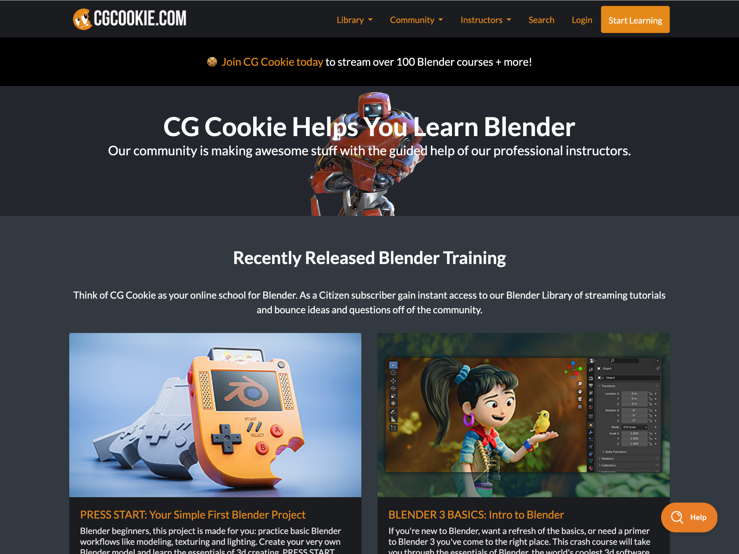 CG Cookie Courses iPad Pro